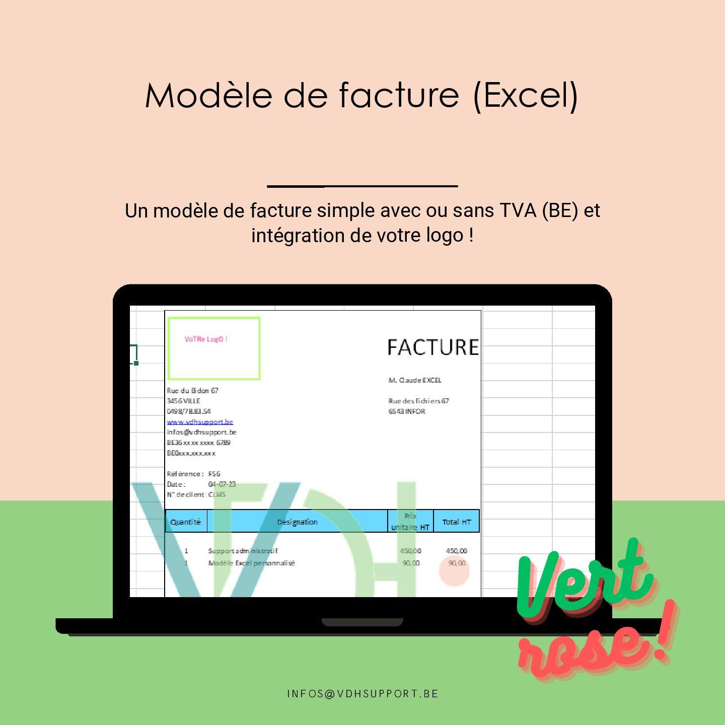 Modèle Excel de facture No. 3